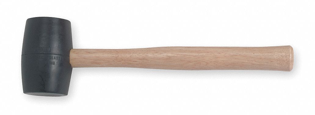 Rubber Mallet 24oz Weight Hickory Handle