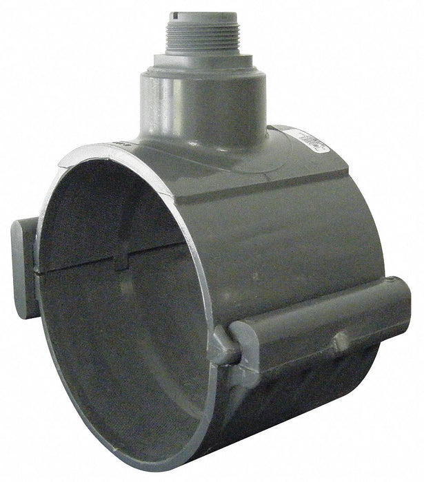 PVC SaddleClampTee 8inSocket 8inSocket
