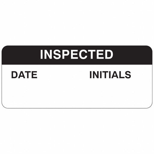 InspectionLabel Black/White PK364
