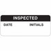 InspectionLabel Black/White PK364