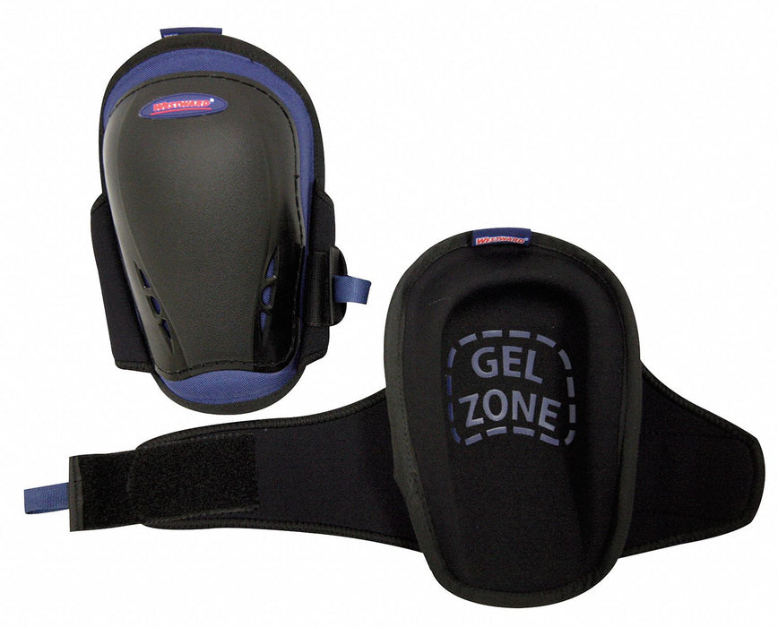 Knee Pad UNIV Hook/Loop Black/Blue PR