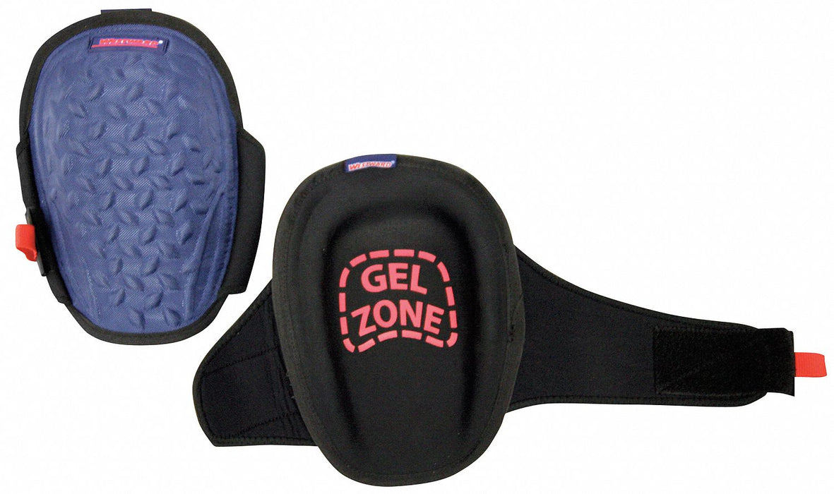 Knee Pad UNIV Hook/Loop Black/Blue PR