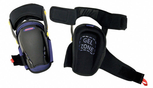 Knee Pad UNIV Hook/Loop Black/Blue PR