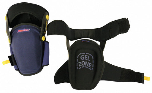 Knee Pad UNIV Hook/Loop Black/Blue PR