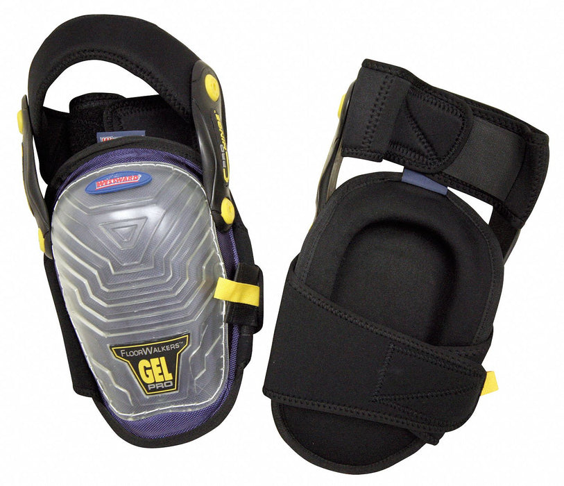 Knee Pad UNIV Hook/Loop Black/Blue PR
