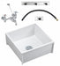 MopSink Square White 10inH 24inW