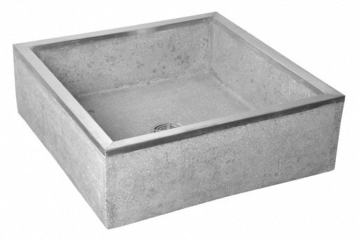 MopSink Square Gray/Wht 12inH 24inW
