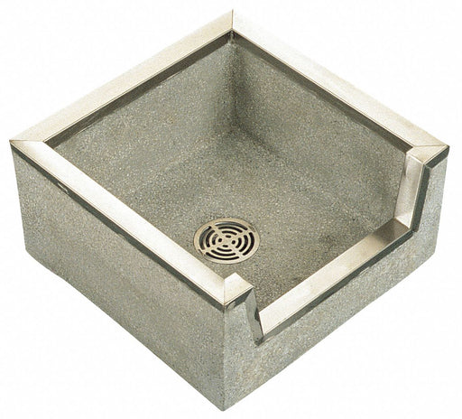 MopSink Square Gray/Wht 12inH 24inW