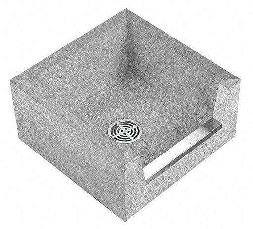 MopSink Square Gray/Wht 12inH 24inW