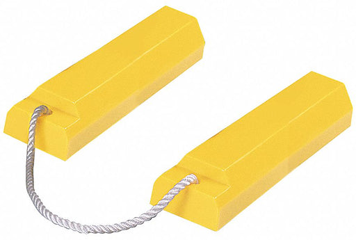 Airplane Chock 3-1/4 In Urethane Ylw PR