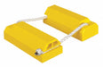Airplane Chock 4-1/4 In Urethane Ylw PR
