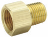 Strt Brass InvFlare1/4 MNPT1/4 PK25