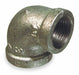 Elbow 90 Malleable Iron 3/4 x 3/8 in