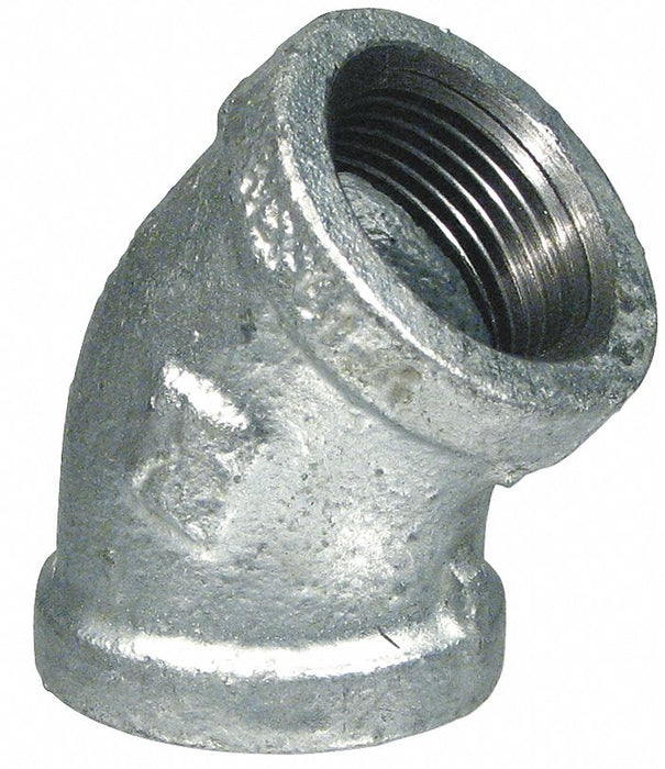 45 Elbow Malleable Iron 1 in NPT