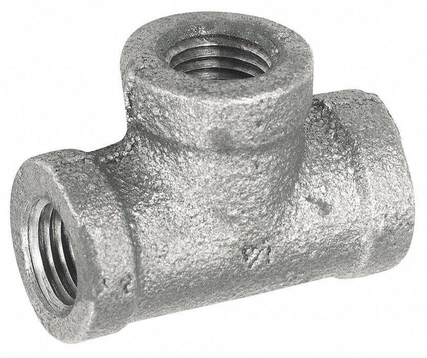 Tee Malleable Iron 1/4 in Pipe Size NPT
