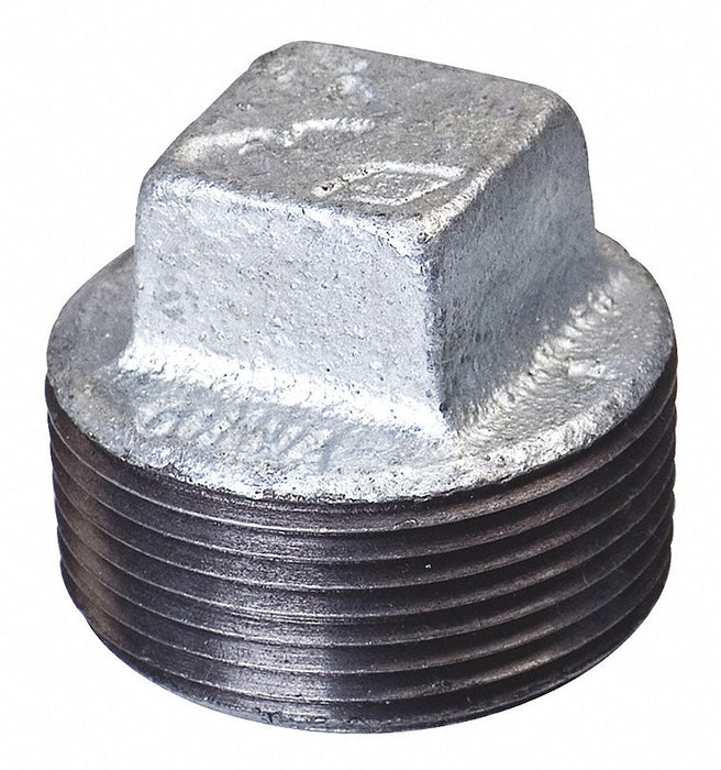Square Head Plug Malleable Iron 1 1/2 in