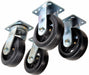 Plate Casters Rigid Swivel 7 1/2 H PK4