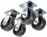 Plate Casters Rigid Swivel 9 1/2 H PK4