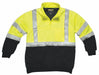 Hi-Viz Sweatshirt Ylw/Blk Polymide 2XL