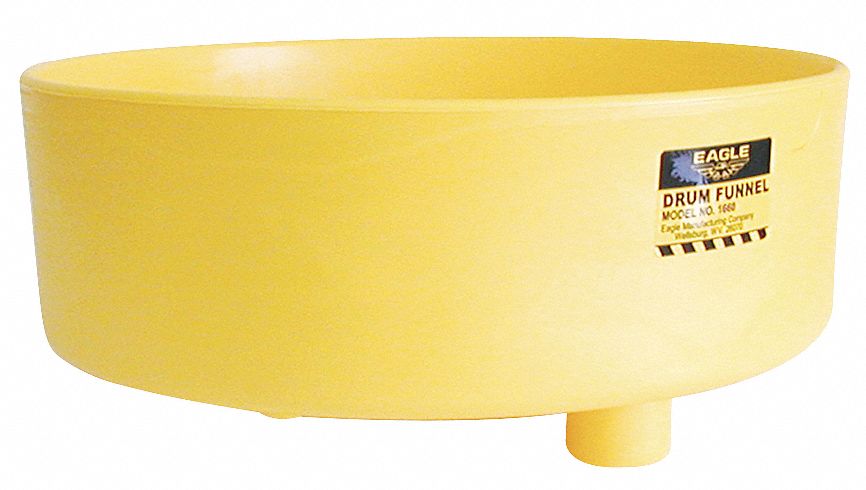 Funnel with Screen Yellow PE NPT
