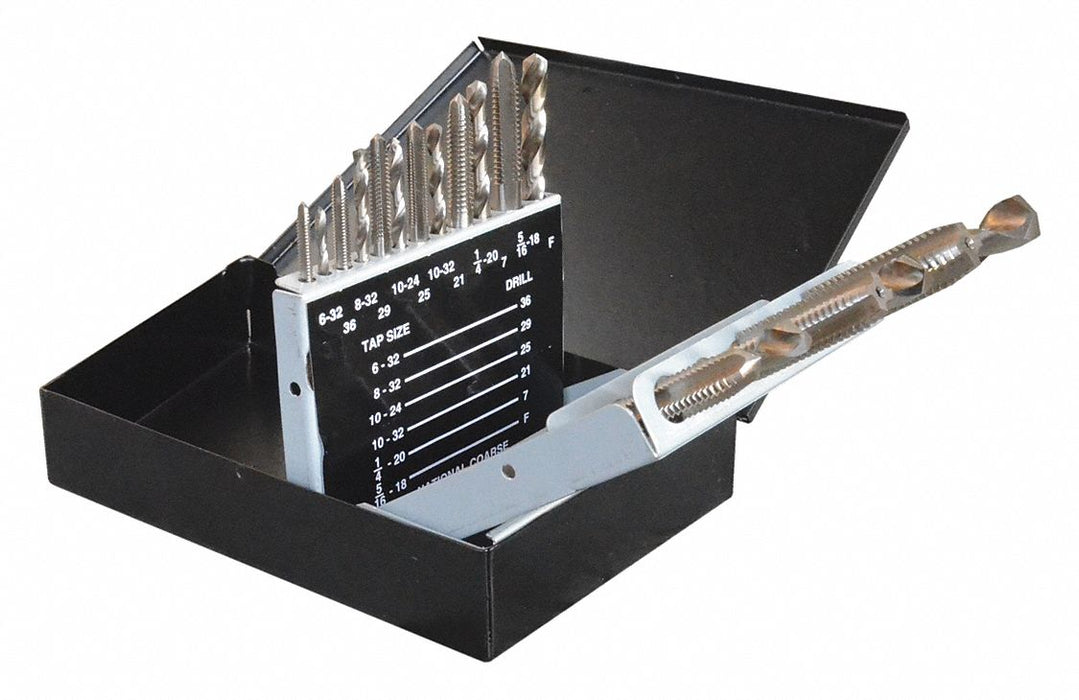 Set Drill And Tap 18pcs
