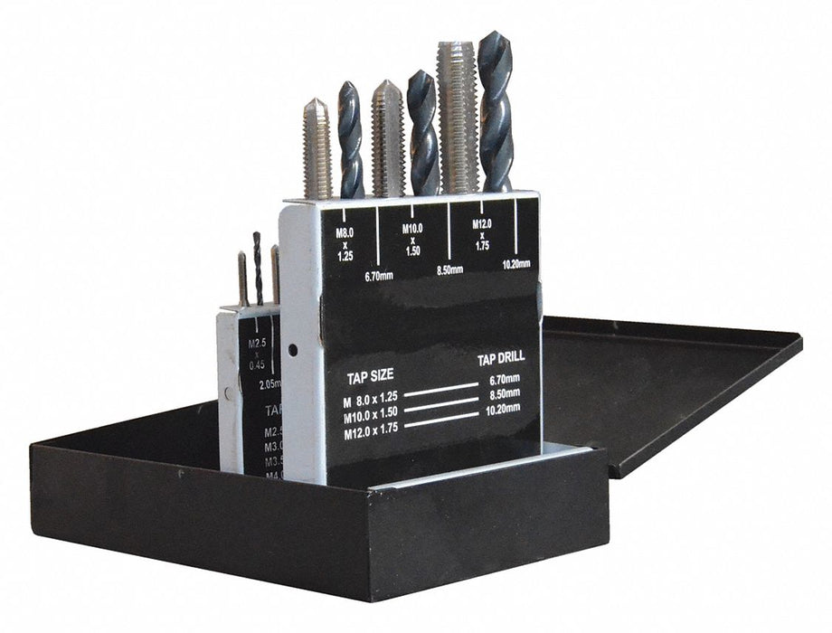 Hand Tap/Drill Bit Set 18 Pcs