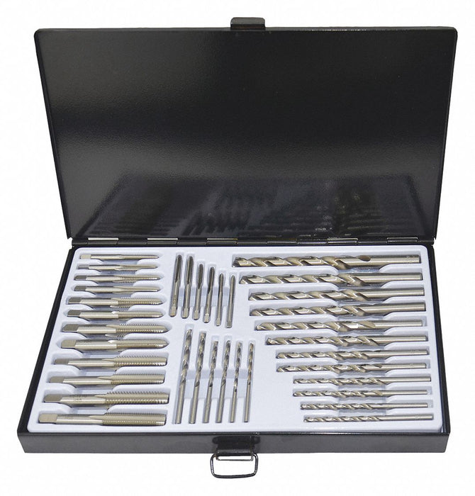 Hand Tap/Drill Bit Set 36 Pcs