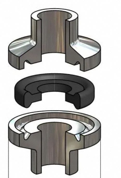 Gasket Size 1/2 In Tri-Clamp BUNA
