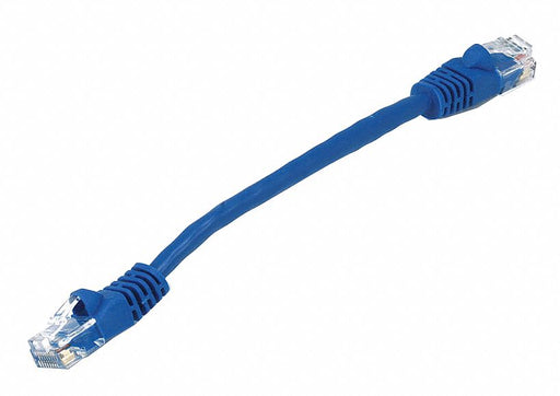 M3395 Patch Cord Cat 5e Booted Blue 0.5 ft.