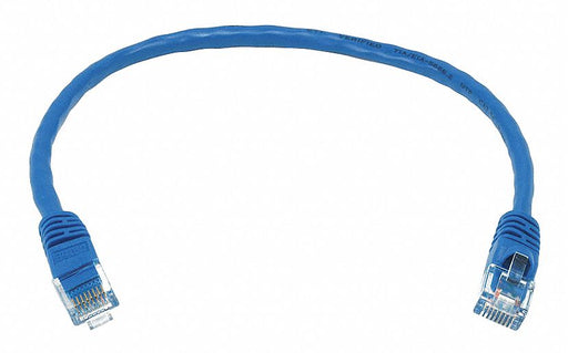 M3395 Patch Cord Cat 5e Booted Blue 1.0 ft.