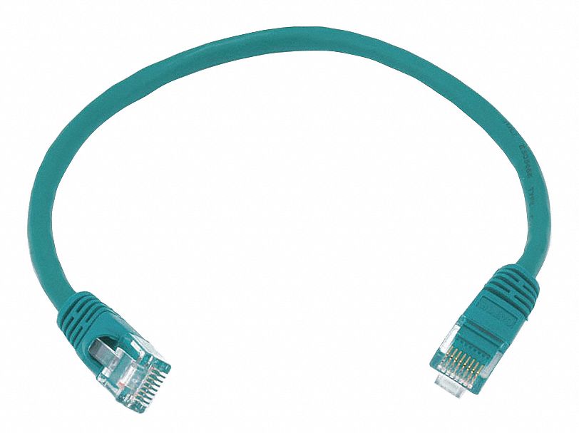M3395 Patch Cord Cat 5e Booted Green 1.0 ft.
