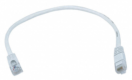 M3395 Patch Cord Cat 5e Booted White 1.0 ft.
