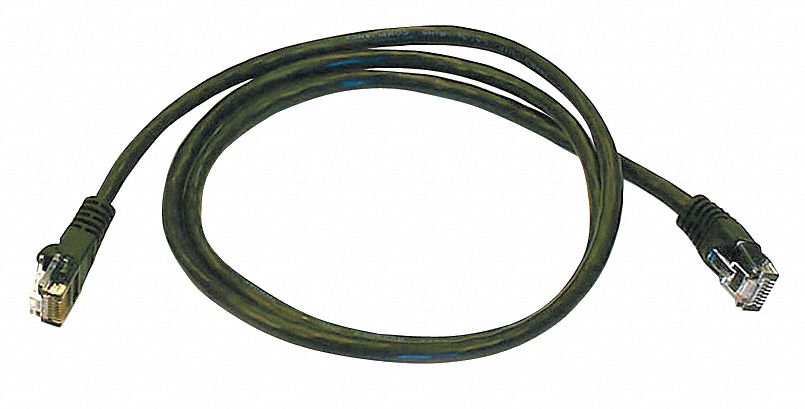 M3395 Patch Cord Cat 5e Booted Black 3.0 ft.