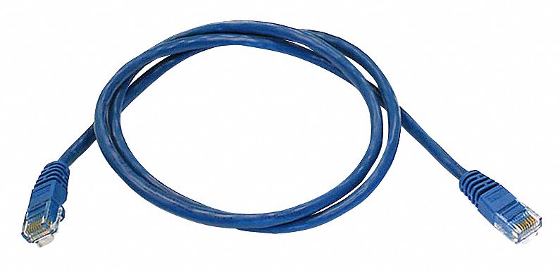 M3395 Patch Cord Cat 5e Booted Blue 3.0 ft.