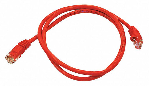 M3395 Patch Cord Cat 5e Booted Red 3.0 ft.