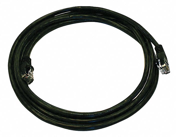 M3395 Patch Cord Cat 5e Booted Black 7.0 ft.