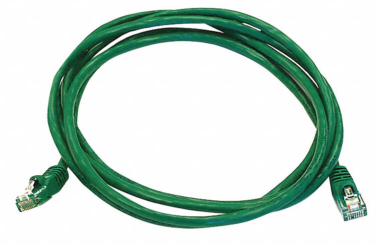 M3395 Patch Cord Cat 5e Booted Green 7.0 ft.