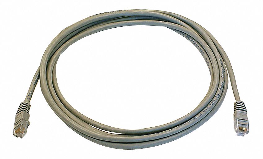 M3395 Patch Cord Cat 5e Booted Gray 10 ft.
