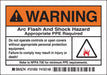 Arc Flash Prtctn Lbl 3.5x5in Polyest PK5