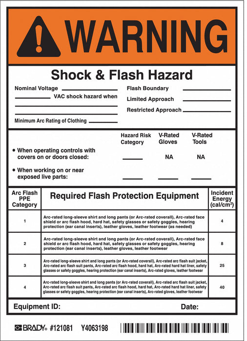 Permanent Adhesive Label 7x5in Vinyl PK5