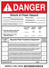 Permanent Adhesive Label 7x5in Vinyl PK5