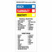 NFPA Label 8 in H 3 in W PK500