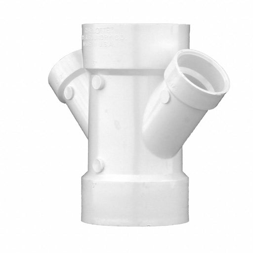 PVC DoubleWye 3 x3 x11/2 x11/2 Hub
