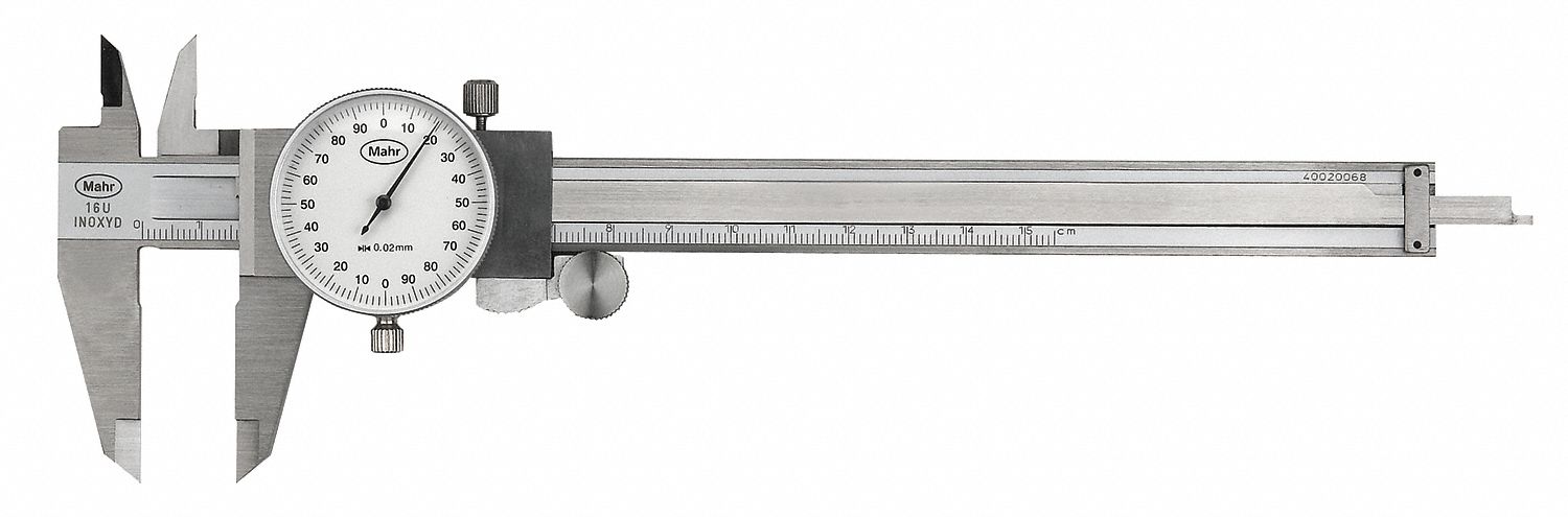 Dial Caliper 0-150mm 0.01mm Grad White