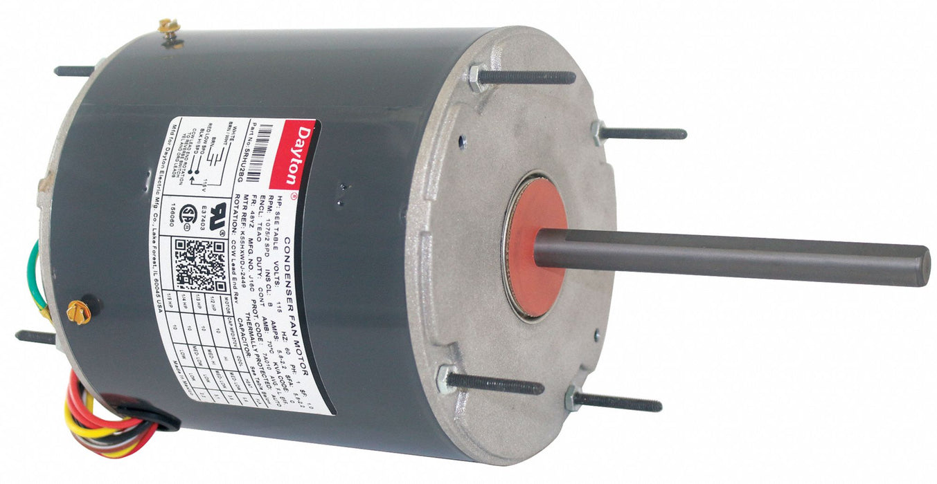 Condenser Fan Motor 1/2 hp 1/5 hp