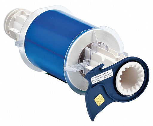 D9018 ContinuousLabelStock Blue Gloss 4inW