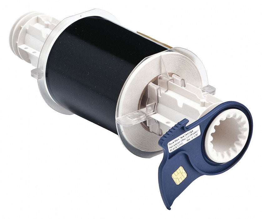 D9018 ContinuousLabelStock Black Gloss 4inW