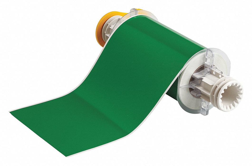 D9054 ContinuousLabelStock Green Gloss 6inW