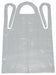 Bib Apron Uni White Polyethylene PK100