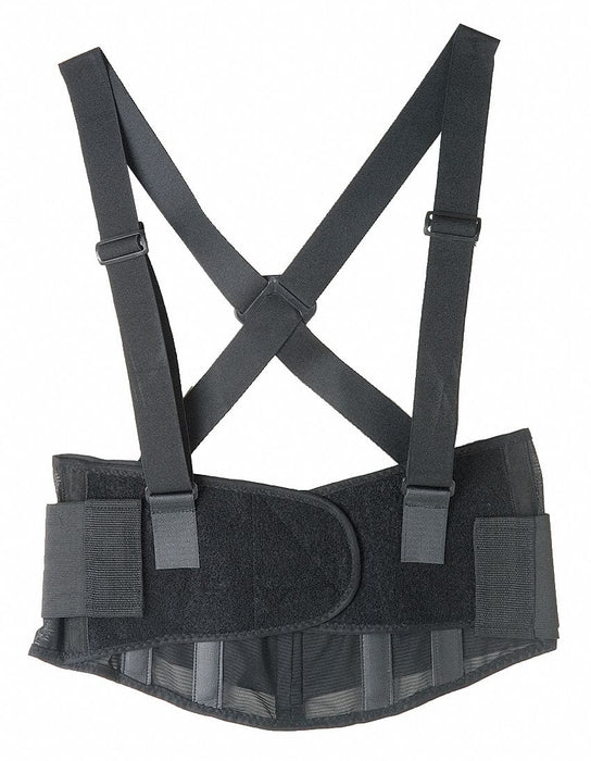 D0581 Back Support w/Stay Black Polyester M